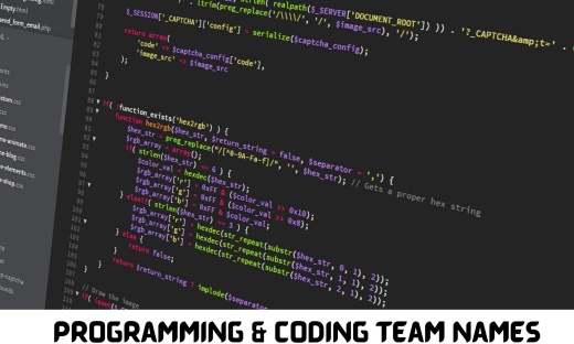 Programming & Coding Team Names